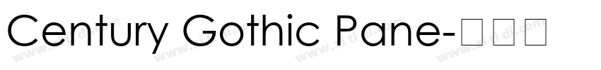 Century Gothic Pane字体转换
